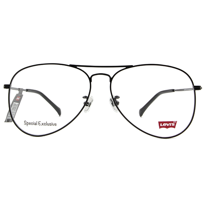 LEVI'S Special Exclusive-飛行框眼鏡優雅紳士黑|LEVI'S-光學框 