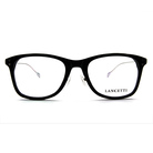 LANCETTI 極現代感眼鏡細邊街頭款眼鏡 ▏亮黑/銀