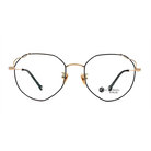 K-DESIGN K PLUS 多邊風眼鏡格盤紋設計師款眼鏡◆金耀黑