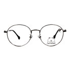 K-DESIGN | LINE FRIENDS◆復古大圓框眼鏡-地窖鐵灰(熊大銀鑄)