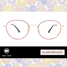 SOU・SOU l 古典別緻花嫁 波士頓框眼鏡▹石榴紅