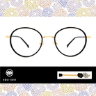 SOU・SOU l 結局 女主角款眼鏡 l 微笑的眼睛 粗圓框眼鏡▹特務黑