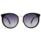 K-DESIGN 20▼俐落奢華大貓眼圓框太陽眼鏡  氣質黑