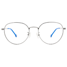 K-DESIGN KREATE 可愛拼色細圓框眼鏡🎨 槍/海藍