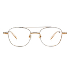 Selecta | 低奢潮流飛官框眼鏡 鋼琴白