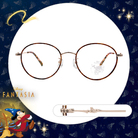 Disney🌟Fantasia l 魔法帽 波士頓框眼鏡 玳瑁棕