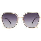 HORIEN 雙層造型套圈款太陽眼鏡 質感金