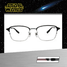 Star Wars：原力光劍 黑武士 長方框眼鏡︱銀灰