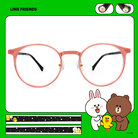 LINE FRIENDS★兔兔莎莉款｜星星氣球 圓框眼鏡｜果凍粉