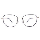 極．舒適系列｜極曲線 多邊框眼鏡｜霧感藍