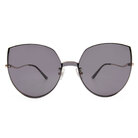 HORIEN 精緻輕盈蝴蝶框太陽眼鏡 透藍黑