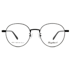RAPHAEL | 壓紋造型圓框眼鏡 霧黑色