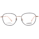 CHITANNOATO | 拼色細邊方框眼鏡 黑玫金