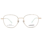 CHITANNOATO | 拼色細邊方框眼鏡 嫩綠金