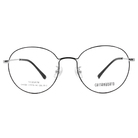 CHITANNOATO | 小鬍子造型橢圓框眼鏡 黑銀色