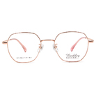 Berkley | 細邊有型多邊大框眼鏡 玫瑰金