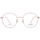 OSSO | 率真大方圓框眼鏡 蜜桃粉