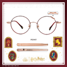 哈利波特 | 立體金探子復古圓框 典藏紅