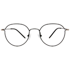 極．纖細輕款｜簡約有型圓框眼鏡 博學黑