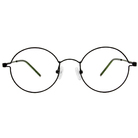 極．纖細輕款｜都會時尚圓框眼鏡 酷炫黑/綠