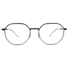 極．纖細輕款｜輕彈造型多邊框眼鏡 霧灰銀