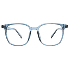 極．纖細輕款｜隨性款大方框眼鏡 琉璃藍