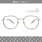 SOU・SOU l 綻放 造型多邊框眼鏡❀黑玫瑰金