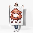 胸毛公寓 | 烤魷魚喵喵怪毛毯 70 x 100 cm