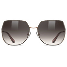 Helen Keller 氣質簍空多邊框太陽眼鏡 漸層咖