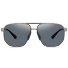 Helen Keller 率性多邊飛行框太陽眼鏡 銀河灰