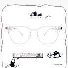 ❰台灣設計師聯名❱_LAIMO系列｜LIGHT UP！來貘放天燈 威靈頓框眼鏡｜亮透明
