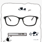 ❰台灣設計師聯名❱_LAIMO系列｜詼諧來貘 長方框眼鏡｜霧黑白