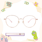 ❰台灣設計師聯名❱_KINGJUN系列｜蠢兔也很溫柔 圓框眼鏡 ｜溫柔粉