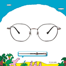 ❰台灣設計師聯名❱_小高潮色計事務所系列｜PAPA狗X竹節款 圓框眼鏡 ｜經典黑