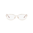 COACH l 小LOGO氣質橢圓框眼鏡 玫瑰金