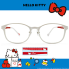 HELLO KITTY▪︎經典｜小圓點點 方框眼鏡｜經典紅/白
