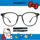 HELLO KITTY▪︎經典｜滿版HELLO KITTY 波士頓框眼鏡｜透黑