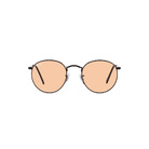 Ray Ban l 經典復古圓框太陽眼鏡 夕陽澄/黑