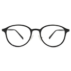 極‧舒適3.0系列 l  寶藏小圓框眼鏡  l 亮面黑