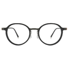 極‧舒適3.0系列 l 英倫復古多邊套圓框眼鏡| 粉黑