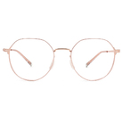 極‧舒適3.0系列 l 日系文藝多邊圓框眼鏡 | 俏麗粉