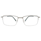 極‧舒適3.0系列 l 極彈城市步調方框眼鏡 | 鈦金銀