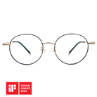 🏆IF設計獎 | 極‧舒適3.0系列 l 模範圓框眼鏡 l 墨綠金