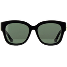 GUCCI | 獨特金色大G粗黑方框太陽眼鏡 |世代綠