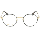 GUCCI | 智慧品格圓框眼鏡 |黑金/玳瑁