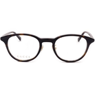 GUCCI | 細邊工藝風波士頓框眼鏡 |玳瑁棕