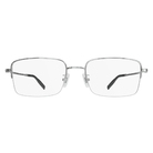 MONTBLANC | 月影銀河長方框眼鏡 | 晶透銀