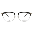 MONTBLANC | 知性星韻眉框眼鏡 | 文藝黑/銀