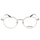 MONTBLANC | 輕文藝風多邊框眼鏡 | 靜謐金