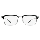 MONTBLANC | 經典工匠長方眉框眼鏡 |  黑/銀
